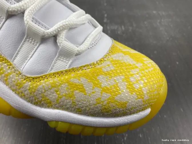 Rep Husky Yellow Air Low WMNS Jordan 11 Snakeskin AH7860-107 0602